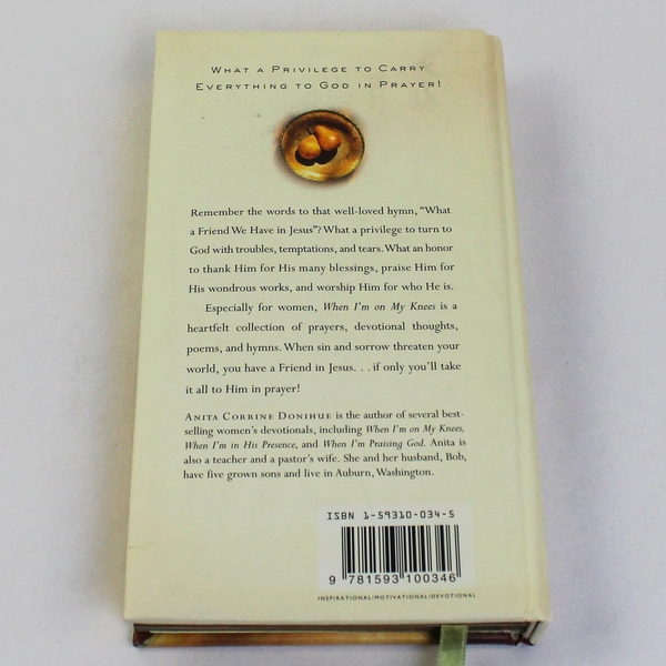 When I'm On My Knees Women's Devotional Anita Donihue 1997 Barbour HC