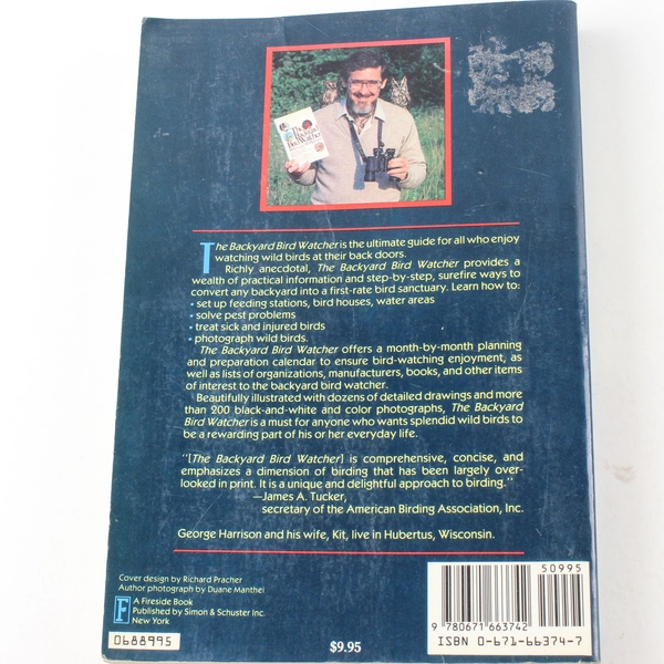 Backyard Bird Watcher by George Harrison 1988 Paperback Good Condition