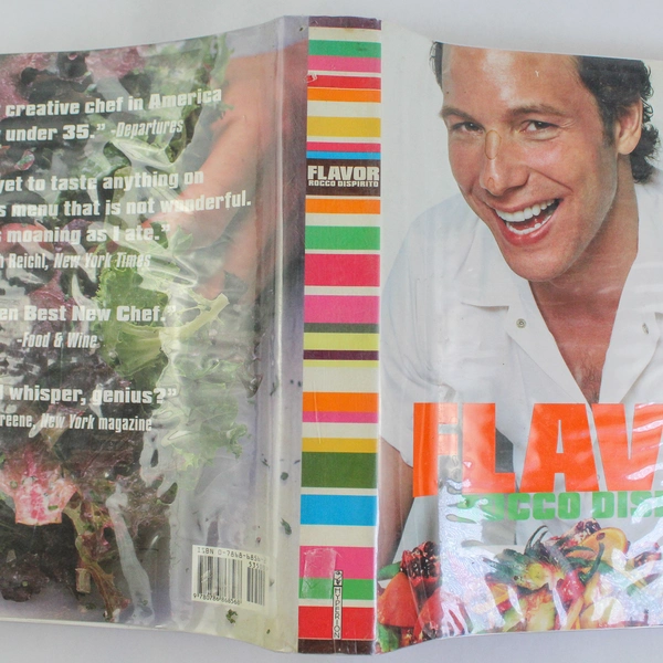 Flavor Cookbook by Rocco DiSpirito 2003 Hardcover with Dust Jacket Pre-owned