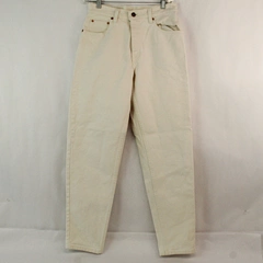 Levi's Women's 550 White Relaxed Fit Tapered Leg Pants Boyfriend Jeans Size 9