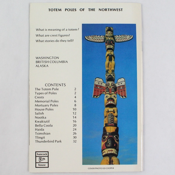 Totem Poles of the Northwest by D. Allen 1977 Vintage Paperback Book