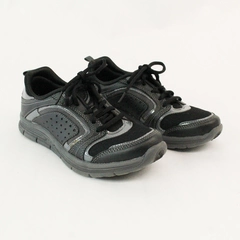 Easy Spirit Womens Antigravity Black Silver Lace Up Tennis Shoes Size US 7.5M