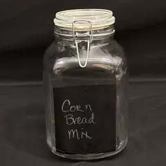 Clear Glass 3100 ml Storage Jar With Bail Lid Made In Italy