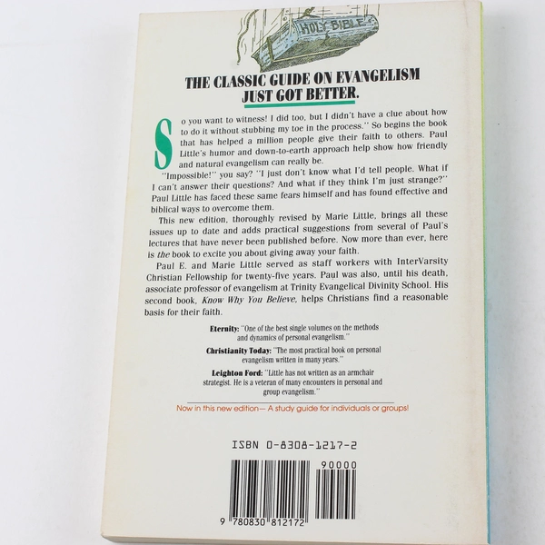 How to Give Away Your Faith by Paul E. Little 1988 Paperback Book