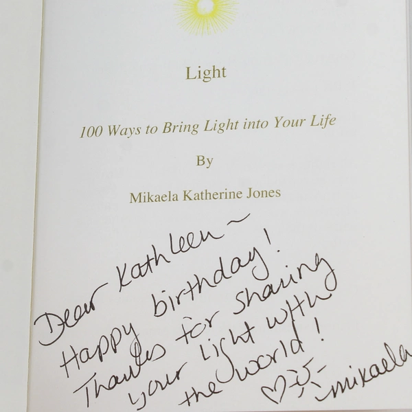 The Little Book of Light Mikaela Katherine Jones 2006 Radiant Being PB Signed