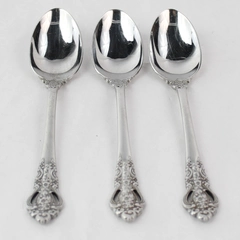 Lot of 3 Towle 18/8 Stainless Monte Cristo Handle Pattern Teaspoons Flatware