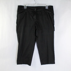 Karen Brooks Women's Size 10 Black Capri Cropped Pants Casual Spring Wear