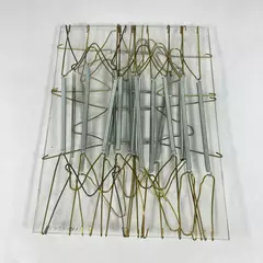 12 Metal Wire Plate Hangers Adjustable Expanding Brass Decor 7.75"-9.5"