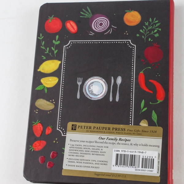 Our Family Recipes Cookbook by Peter Pauper Press 2016 Good Condition