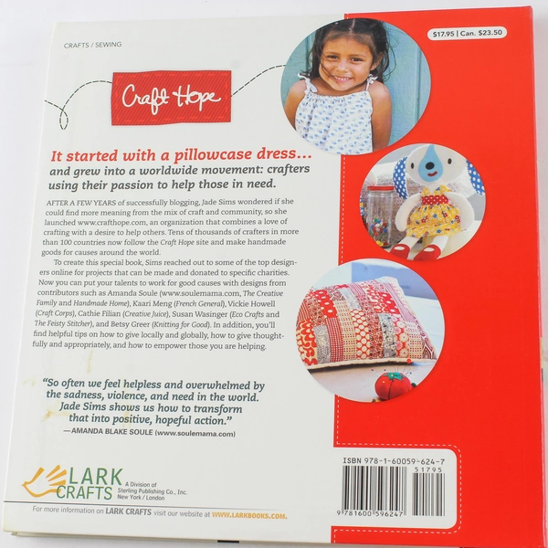 Craft Hope Handmade Crafts for a Cause by Jade Sims 2010 Paperback Book