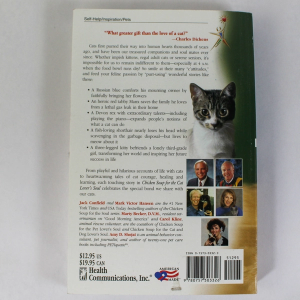 Chicken Soup for the Cat Lover's Soul by Jack Canfield 2005 PB