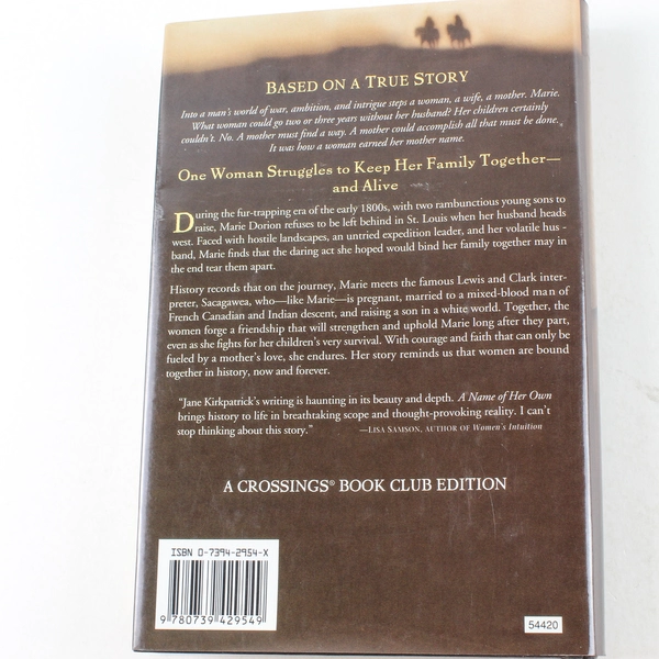 A Name of Her Own by Jane Kirkpatrick 2002 Water Brook Hardcover Book