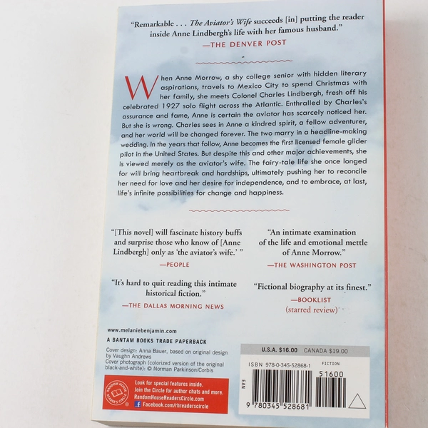 The Aviator's Wife by Melanie Benjamin Paperback 2013 Good Condition