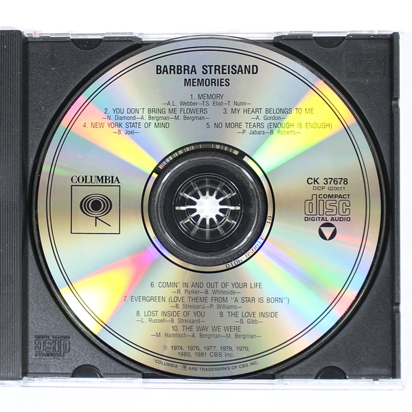 Barbra Streisand Memories CD 1981 Columbia Remastered Compilation
