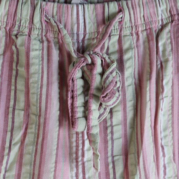 Robert Louis Multicolor Straight Leg Drawstring Pants Womens Size PL 100% Cotton