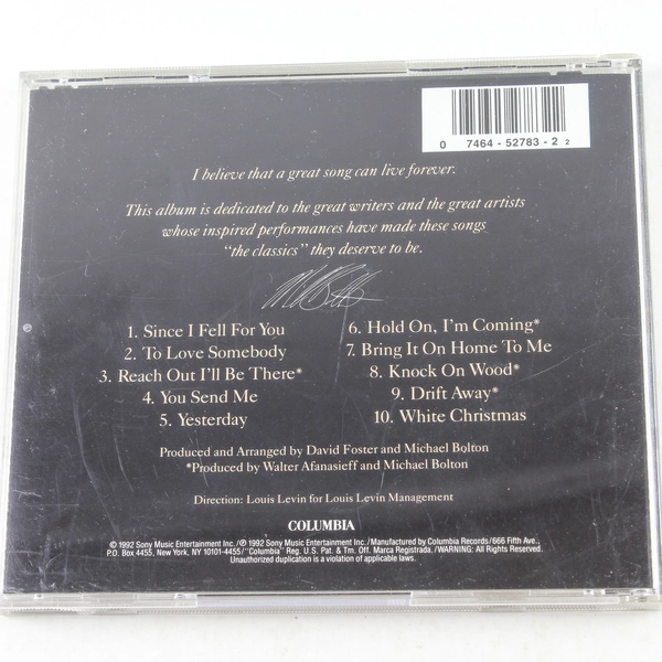 Michael Bolton Timeless The Classics CD 1992 Sony Music Good Condition