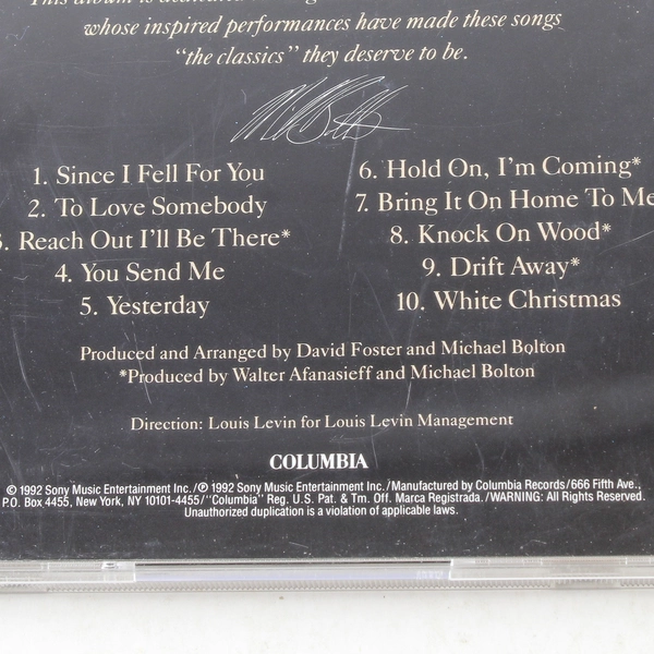 Michael Bolton Timeless The Classics CD 1992 Sony Music Good Condition