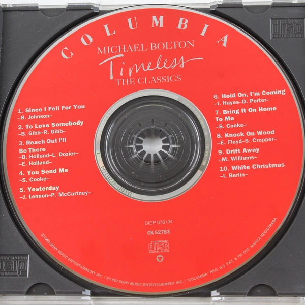Michael Bolton Timeless The Classics CD 1992 Sony Music Good Condition