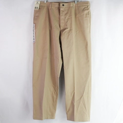Lee Men's Stain Resistant Khakis Wrinkle Free 40x30 Plain Front Pants