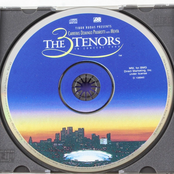 The 3 Tenors in Concert 1994 CD Carreras Domingo Pavarotti Mehta Atlantic
