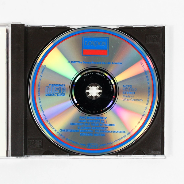 Rachmaninov Piano Concerto No. 1 CD Album Ashkenazy Decca 417613-2