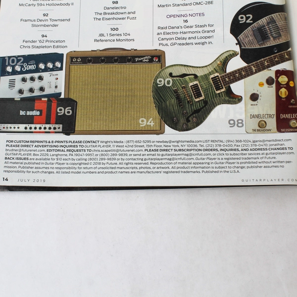 Guitar Player Magazine July 2019 Joe Perry Brad Whitford Aerosmith