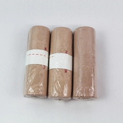 Lot of 3 Sealed 6" Beige Elastic Bandages with Metal Clasps First Aid Supplies