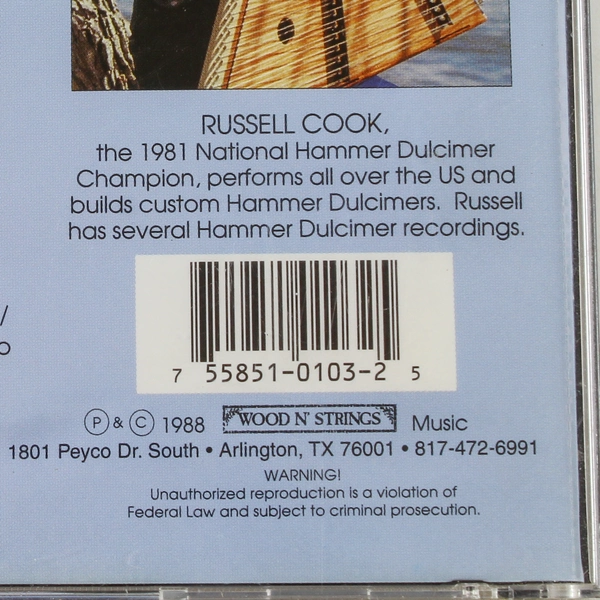 Russell Cook Morning Has Broken CD 1988 Instrumental Hymns
