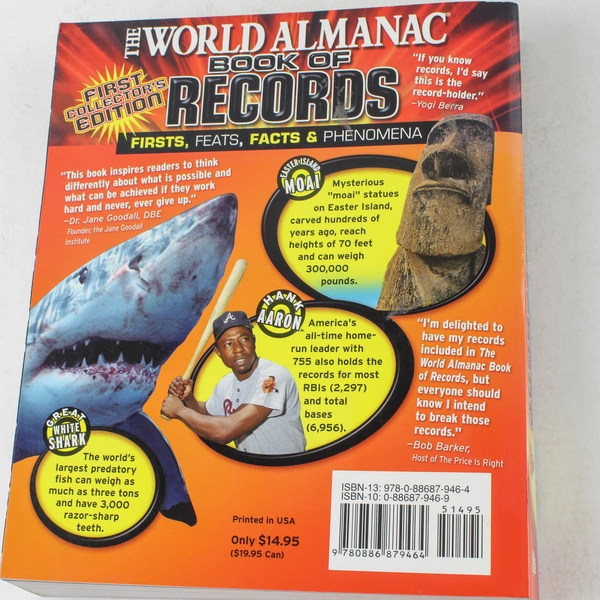The World Almanac Book of Records 2006 by Mark Young Good Condition