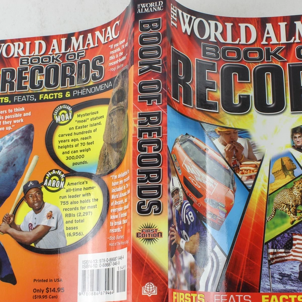 The World Almanac Book of Records 2006 by Mark Young Good Condition