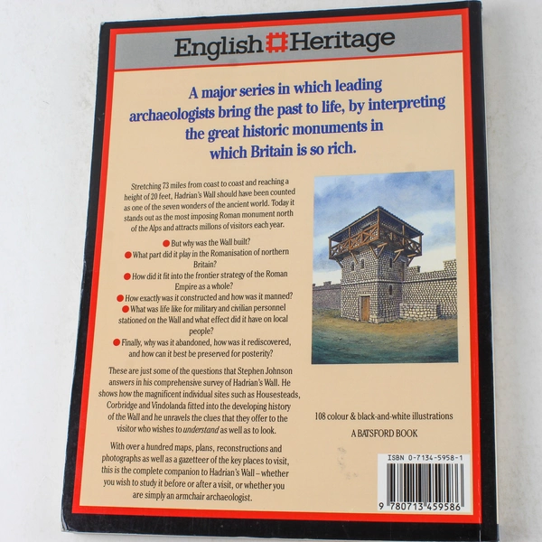 Hadrian's Wall by Stephen Johnson 1992 Paperback English Heritage Book