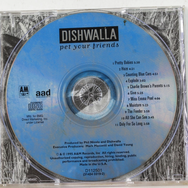 Dishwalla Pet Your Friends CD 1995 A&M Records