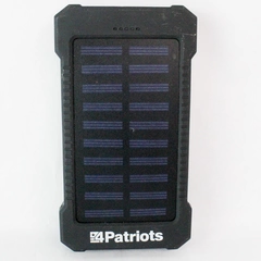 Solar Chargeable 4Patriots Portable Charger With USB 2.0 and MicroUSB Port
