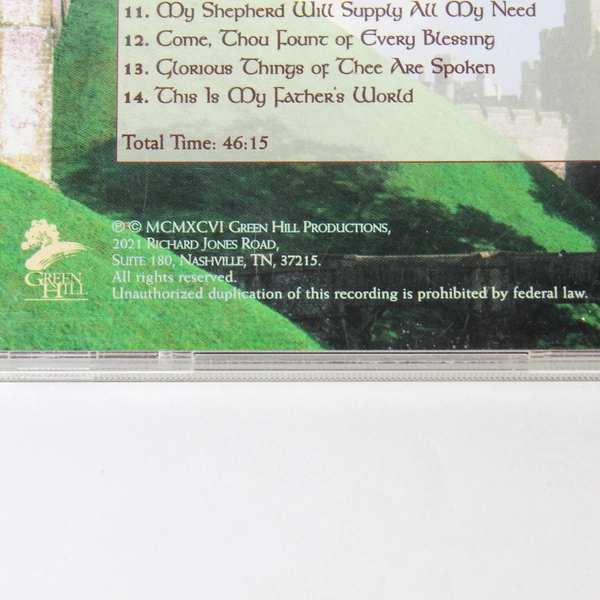 Green Hill Instrumental Classic Old English Hymns CD by Craig Duncan 1996