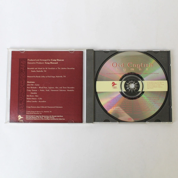Green Hill Instrumental Classic Old English Hymns CD by Craig Duncan 1996