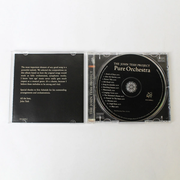 The John Tesh Project Pure Orchestra CD 2000 Garden City Music