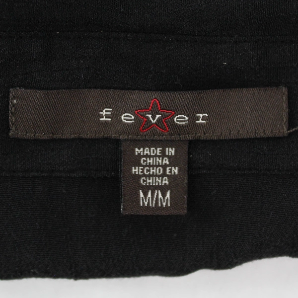 Fever Women's Black Sleeveless Button Up Blouse Size Medium