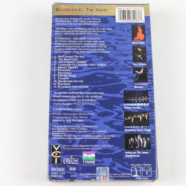 Riverdance The Show VHS 1996 Columbia Tristar Home Video