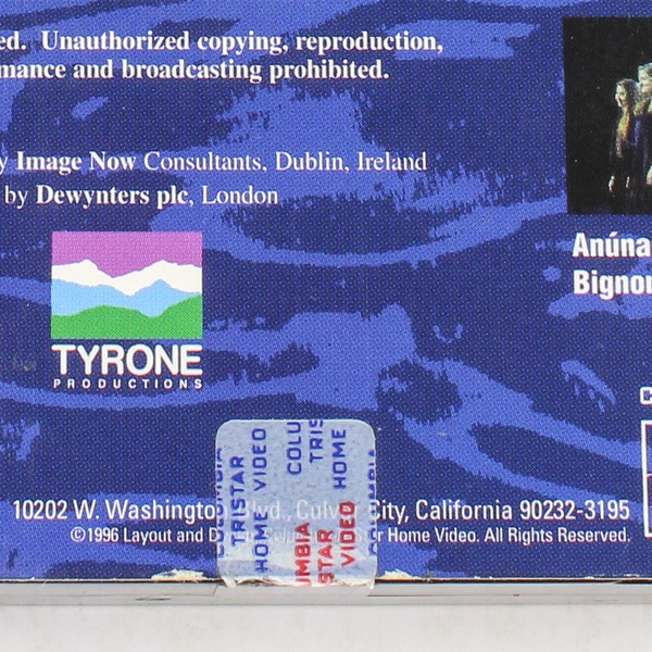 Riverdance The Show VHS 1996 Columbia Tristar Home Video