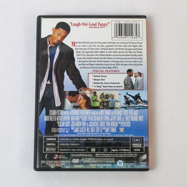 Hitch Featuring Will Smith DVD 2005 Sony Pictures Widescreen Edition 11235