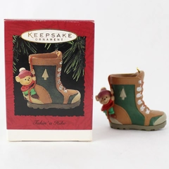 1995 Hallmark Keepsake Ornament Takin a Hike Hiking Book With Box