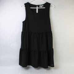 Speechless Girl's Black Doubled Lined Sleeveless Tiered Skirt Dress Size Medium 