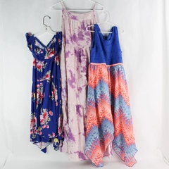 Lot of 3 Girl's Dresses Cat & Jack, Lilt and Unbranded Floral Dress Sizes L-XL