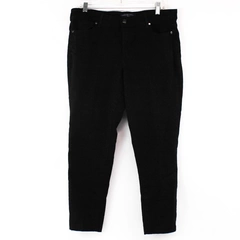  Adriene Vittadini Black Jeans Women's Size 12 Cropped Style