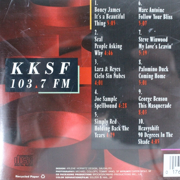 KKSF 103.7FM Sampler for Aids Relief 6 CD Music Boney James Seal Lara & Reyes