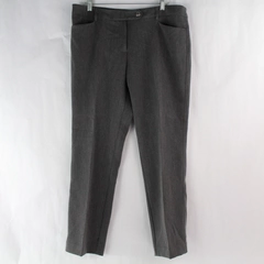 Jones New York Signature Stretch Gray Dress Pants Slacks Women's Size 12