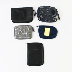 Lot of 5 Small Zipper Unisex Pouch Bag Wallets