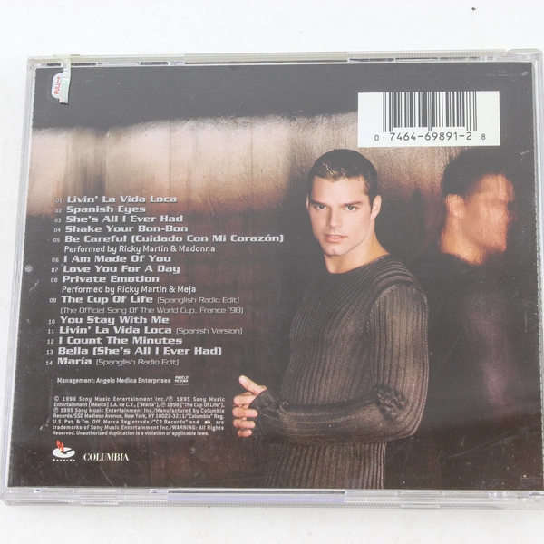 Ricky Martin Self-Titled CD 1999 Columbia Good Pre-Owned Condition