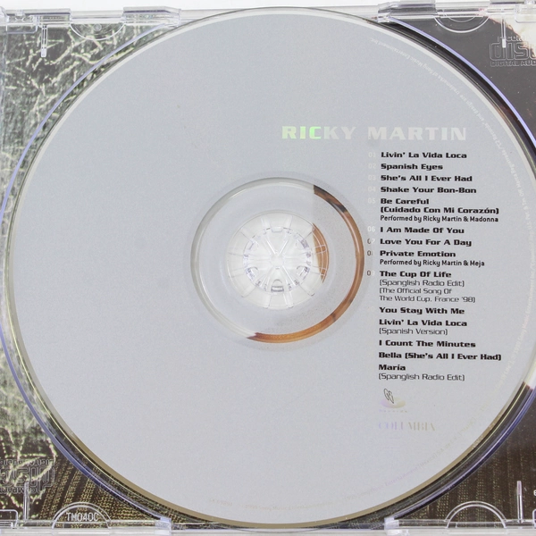 Ricky Martin Self-Titled CD 1999 Columbia Good Pre-Owned Condition