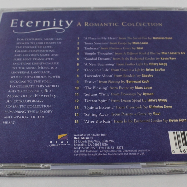 Eternity: A Romantic Collection CD 1996 Various Artists Real Music Pre-owned